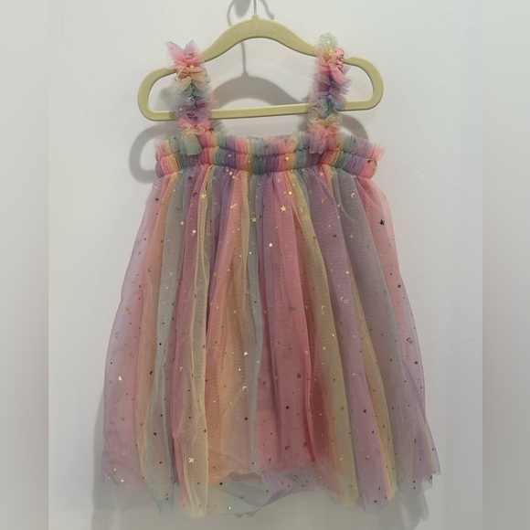 Rainbow Tulle Moon & Stars Dress - Picture 1 of 5